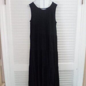 Chico's Black Tiered Maxi Dress